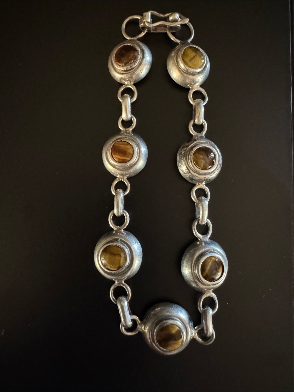Sterling Silver Tiger’s Eye Bracelet